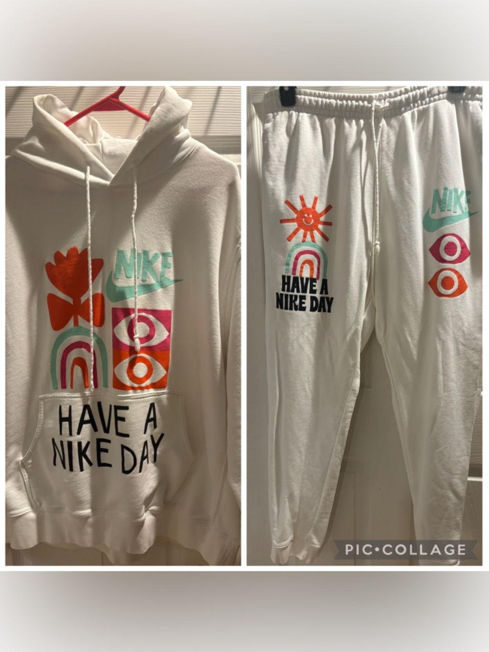 Nike Pullover Hoodie (xxl) & Joggers (xl)-“HAVE A NIKE DAY” collection i